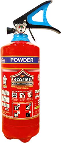 ECO FIRE ABC Dry Powder Type Fire Extinguisher ISI Mark with Wall Mount Hook and How to use Instruction Manual for Home, Kitchen, Office, School and Industrial Use is:15683 Capacity-2 kg